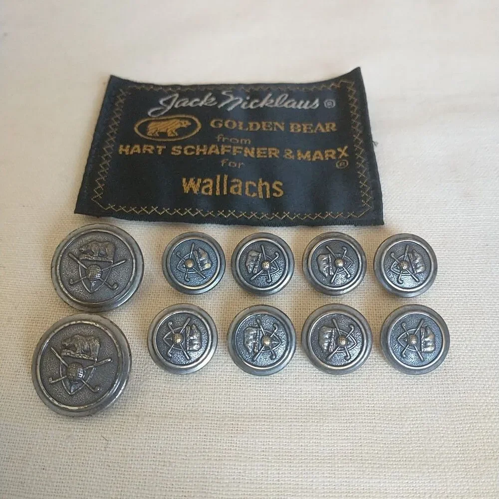 VTG Jack Nicklaus Hart Schaffner Wallachs Waterbury Button Golf Club GoldenBear